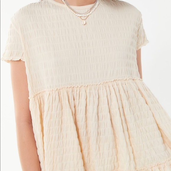 Urban outfitters Seersucker Babydoll Tee - Picture 1 of 6